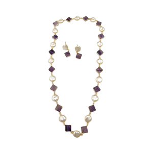 Style ethnique vadrouille en laiton collier pendentif ensemble brin pour vêtements de fête de mariage des femmes du fabricant indien de haute qualité - Product Image 1