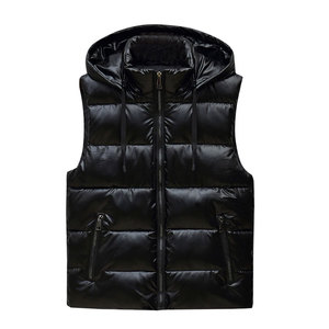 Chaleco acolchado con capucha para hombre, el más popular, con cremallera, estilo burbuja, para invierno, ¡Gran oferta! - Product Image 1