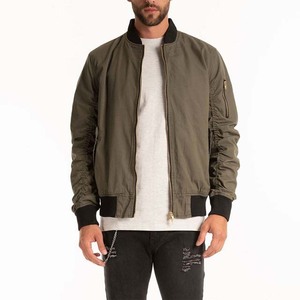 Blousons coupe-vent bomber tricotés personnalisés pour hommes, avec fermeture éclair, en laine de mouton, légers, respirants, imperméables et coupe-vent, pour le printemps, l'automne et l'hiver - Product Image 1