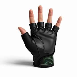 Gant de hockey sur gazon demi-doigt en PVC pour main gauche, rembourré, équipement de protection sportif léger, pour matchs, entraînements, clubs, fournisseur - Product Image 2