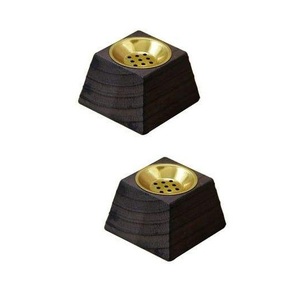 Quemador de Incienso de Metal Negro con Recortes Geométricos, Difusor de Aromaterapia, Soporte Decorativo para Todas las Estaciones - Product Image 4