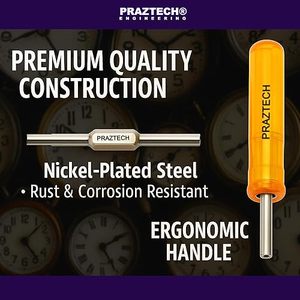PRAZTECH ®   Kit d'outils de démontage du ressort de montre |   6 clés à double extrémité (12 tailles) |   Outil de démontage de moyeu de montre - Product Image 5