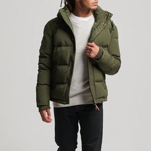 Hot Selling Best Quality Winter Streetwear Down <b>Bubble</b> Jacket for Men Top-Down Hooded <b>Coat</b> with Windproof - Product Image 5