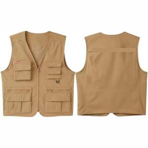 Chaleco de Trabajo para Hombre TITAN TREAD WEAR, Transpirable, de Mezclilla, para Motociclistas, con Cierre de Cremallera, Múltiples Bolsillos, Ropa de Invierno con Calefacción, Color Gris - Product Image 4