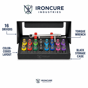 ชุดประแจทอร์ค 17 ชิ้น IRONCURE INDUSTRIES พร้อมกล่องเก็บของแบบมีสีสัน แยกสีได้หลากหลาย ชุดเครื่องมือแบบแมนนวล รับประกัน 1 ปี - Product Image 1