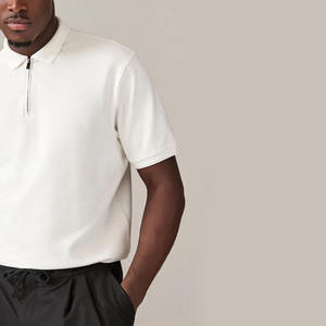 Camiseta de Algodón 100% para Hombre, Diseño Moderno, Superventas, con Cierre de Cremallera, Estampado Floral, Talla Grande, Color Sólido, Calidad Premium, Envío Rápido - Product Image 2