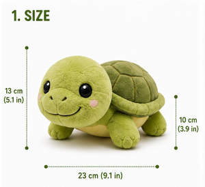 Juguete Masticable de Felpa de Algodón Suave con Forma de Tortuga para Perros - Diseño de Animal Adorable, Juguete Duradero para Aliviar la Ansiedad y la Dentición de Cachorros - Product Image 2