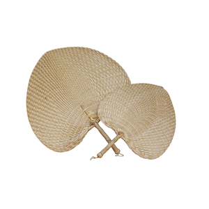 <b>Large</b> Natural Palm Leaf Seagrass Hand <b>Fan</b> Durable Woven Cooling <b>Fan</b> For Summer Party Favors Unique Artisan Craft For Sustainable - Product Image 3