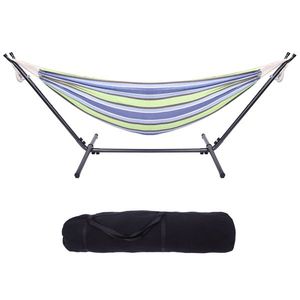 Amaca esterna portatile in poliestere Set di colore verde per un relax confortevole - Product Image 1