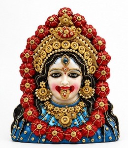 Tara Maa Harz-Wandfigur Handgefertigte Traditionelle Religiöse Dekoration für Einweihungsfeier Wohnzimmer - Product Image 1