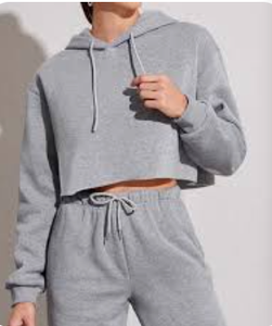 เสื้อฮู้ดครอปท็อปผู้หญิงแบบสบายๆ ขายส่ง คุณภาพสูง ผลิตจากผ้าฟลีซ น้ำหนักเบา สวมใส่สบาย รับสั่งพิมพ์ลายตามต้องการ สำหรับฤดูหนาว - Product Image 2