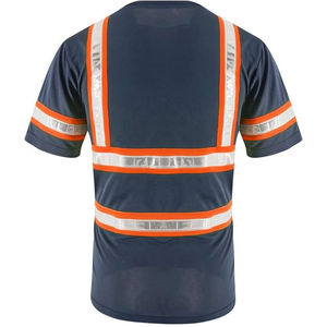 Camiseta de seguridad de alta visibilidad fluorescente reflectante, nuevo diseño, ropa de trabajo de alta visibilidad para seguridad. - Product Image 2