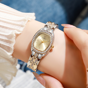Montres analogiques pour femmes, élégantes et vintage, de luxe, avec boîtier ovale, pour femmes d'affaires - Product Image 4