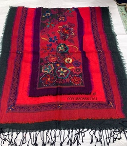 Bufandas de Modal de diseñador de lana chales estolas bufandas de invierno de moda bufandas de invierno de lana bufandas de mujer de moda de la India - Product Image 2