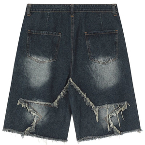 Shorts en jean taille mi-haute respirants et à séchage rapide 100 % coton, coupe droite, extensibles, pour femme, grande taille, vente en gros, été, direct usine - Product Image 2
