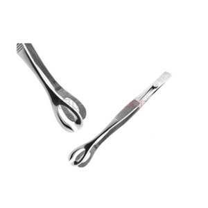 Forester Classic 18cm Pinzas Reutilizables de Acero Inoxidable Plateado para Joyería de Ombligo con Ranura de Apertura de Bloqueo y Empuñadura de Esponja - Product Image 1