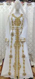 Robe Kaftan Traditionnelle Musulmane Marocaine Élégante Faite à la Main Légère Manches Longues Design Personnalisé Antistatique Quatre Voies - Product Image 4