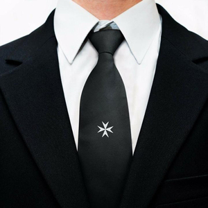 Corbata de Seda Masónica Formal de Nuevo Diseño con Logotipo Personalizado, Ecológica, Transpirable, Antipilling, Servicio OEM, Personalizada para Hombre - Product Image 2