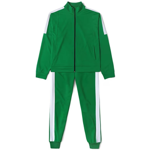 Survêtement de jogging unisexe de haute qualité avec fermeture éclair intégrale et logo personnalisé, ensemble de sport flexible pour adultes, collection automne - Product Image 3