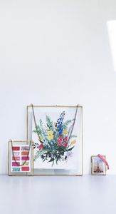 Home Decor Glass & Metal Hanging Photo <b>Frame</b> for <b>Wall</b> Decoration, with 2 Sides Glass Customized Decorative Picture <b>Frames</b> - Product Image 2
