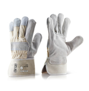 Gants de travail en cuir Rigger, robustes, de protection industrielle, respirants, flexibles, anti-coupure, antidérapants, logo personnalisé OEM - Product Image 2