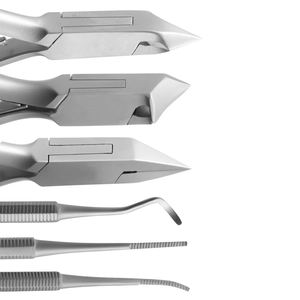 Kit de Instrumentos de Podología Profesionales de Lujo para el Cuidado de las Uñas, 7 en 1, de Acero Inoxidable - Product Image 3