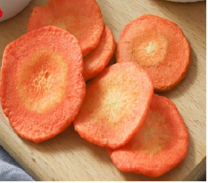 Zanahoria Orgánica Liofilizada en Rodajas, Picada, Crujiente, para Cocinar, a Granel, Ideal para una Alimentación Saludable - Product Image 1