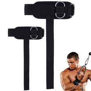 Sangles de poignet réglables en néoprène double avec anneau en D pour haltérophilie, musculation et powerlifting – Faible MOQ – Vente en gros - Product Image 2