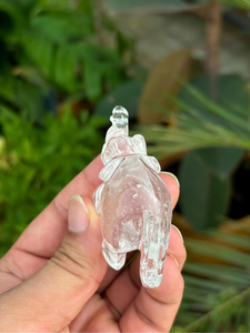 Estatua de Elefante de Cuarzo Transparente Tallada a Mano, Figura de Animal de la Suerte, Feng Shui, REIKI, OEM, ODM, Venta al Por Mayor - Product Image 6