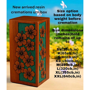 Custom Engraved Wooden Resin Urn <b>Box</b>: Pet/Human Memorial <b>Keepsake</b> urn Memorial <b>Keepsake</b> by AYAANS - Product Image 3