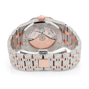 Reloj Iced Out de Moissanita con Diamantes VVS, Estilo Hip Hop, de Acero Inoxidable, Cuarzo, para Hombre, Correa de 20mm, Esfera de Cristal - Product Image 6