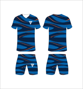 Custom Sublimated Geometric <b>Soccer</b> Jersey Set Men V-Neck Short Sleeve Moisture Wicking Athletic Fit All Seasons - Product Image 6