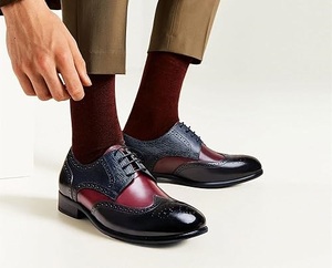 New Stylish <b>Spring</b> Autumn Wedding Groom Men's Leather Shoes Breathable Lightweight Lace-up Formal Flat Oxford Leather <b>Boots</b> - Product Image 4