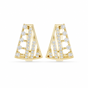 22K Yellow Gold Traditional Jhumka Earrings Ethnic Designer Fine Jewelry Party Wear Ear Drops - Product Image 1