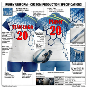 Uniforme de rugby pour hommes, prix d'usine, style fabricant pakistanais, vêtements de sport, uniforme de rugby à vendre - Product Image 2