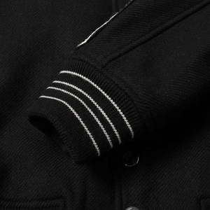 Veste universitaire en cuir et laine pour homme, taille plus, avec broderie personnalisée de qualité supérieure, OEM - Product Image 5