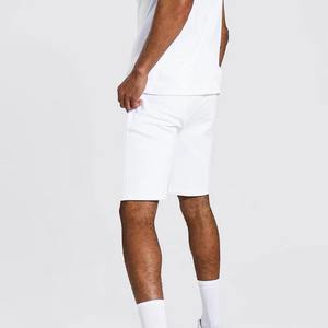 Ensemble deux pièces pour homme : T-shirt et short à séchage rapide, respirant, extensible, avec impression de logo personnalisé, étiquette tissée, étiquette volante, OEM - Product Image 2
