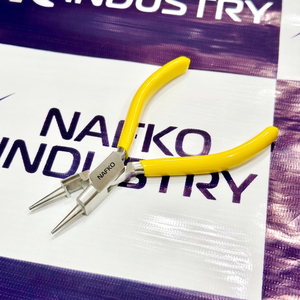 Pince à sertir pour fil de bijouterie Nafko Industry, 130 mm, manche en PVC, acier inoxydable, haute performance, pour la fabrication de bijoux - Product Image 1