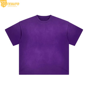 Custom Heavyweight 100% Cotton Boxy Fit T-Shirt | <b>Acid</b> Wash Vintage Oversized Tee | <b>Drop</b> Shoulder Blank T Shirt for Men - Product Image 4