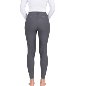 <b>Grey</b> <b>Women</b> Equestrian Riding <b>Leggings</b> High Waist Stretch Horse Riding Pants Silicone Grip Full Seat Breeches Training - Product Image 2