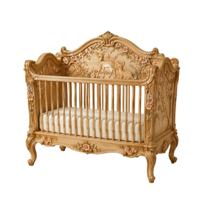 โรงแรมเตียงเด็กแกะสลักลายราชวงศ์ ห้องนอน - Product Image 1