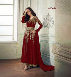 Meilleures ventes Robe longue en Georgette Anarkali de style indien traditionnel avec le créateur Dupatta pour femmes Belle robe de soirée - Product Image 1