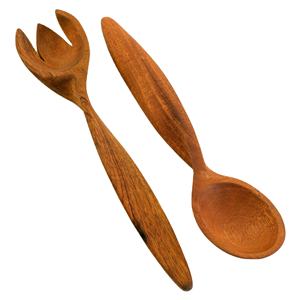 2024 Hot Printed Handle Best Quality Best Price Dinnerware Type Acacia Wood Dinnerware Serving Spoons Tools Kitchen Utensils - Product Image 2