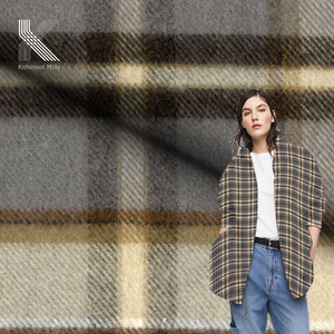 Tissu en flanelle à carreaux teint en fil 100 % coton / Tissu à carreaux brossé pour chemises et surchemises - Product Image 2