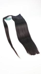 Extensions de queue de cheval à clipser en cheveux humains vietnamiens vierges doublement étirés pour femmes, idéales pour les fêtes et mariages - Meilleure vente - Product Image 1