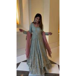 ชุดเสื้อตัวบนและชุด dupatta ชุดปาร์ตี้ที่สวยงามขนาด XL - Product Image 2