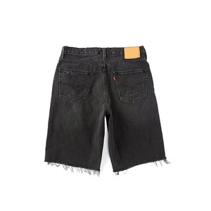 Pantalones Cortos de Mezclilla Negros Rotos para Hombre, Cintura Alta Elástica, Estilo Casual, Secado Rápido, 180g - Product Image 6