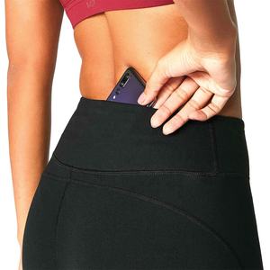 Leggings personnalisés bon marché pour femmes, vêtements de Fitness, collant de Yoga, taille haute, avec poches extérieures et Logo - Product Image 6