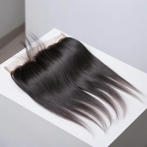 ผมแท้คุณภาพสูงแบบ 2x6 Closure Remy Hair  ถักด้วยเครื่องจักรแบบ Double Weft เนื้อนุ่มลื่นเป็นธรรมชาติ เหมาะสำหรับใช้ในร้านเสริมสวย มีจำหน่ายทั่วโลก - Product Image 1