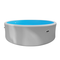 Grande piscine gonflable d'extérieur bleue pour 6 à 10 personnes